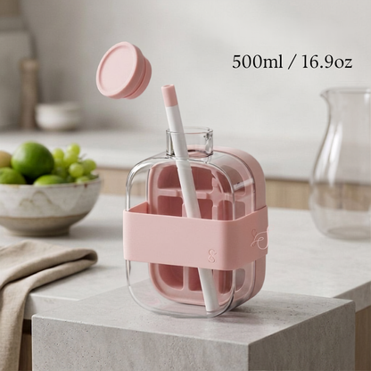 My Crush Cup Ice 2 en 1 – Botella para Hacer Hielo con Pajita