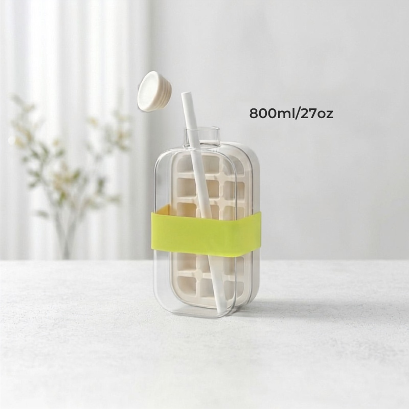 My Crush Cup Ice 2 en 1 – Botella para Hacer Hielo con Pajita