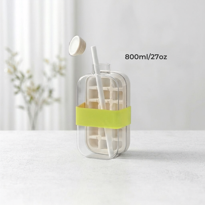 My Crush Cup Ice 2 en 1 – Botella para Hacer Hielo con Pajita