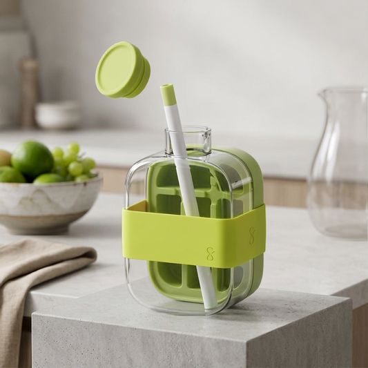 My Crush Cup Ice 2 en 1 – Botella para Hacer Hielo con Pajita