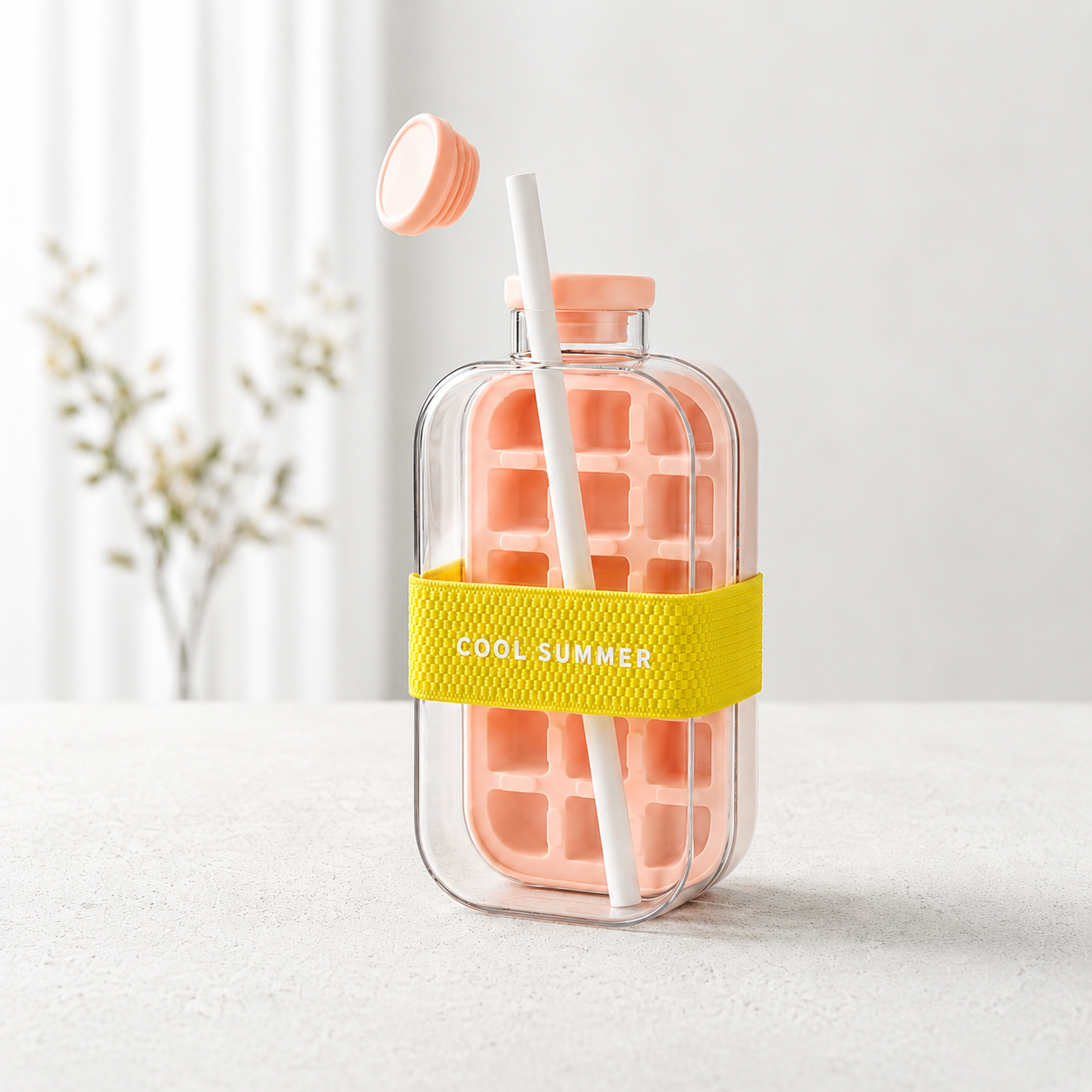 My Crush Cup Ice 2 en 1 – Botella para Hacer Hielo con Pajita